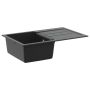 Kriauklė Juoda 780 x 500 mm 80% Kvarcas ir 20% Derva