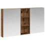 Vonios spintos komplektas su lentyna 3 pcs 130 x 14,5 x 70 cm