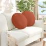 Sėdynių pagalvėlės 2 pcs Raudona oranžinė Ø 50 cm