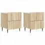 Šalia lovos spintelė 2 pcs Sonoma ąžuolas 43 x 34,5 x 49,5 cm