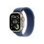Apple Watch Ultra 3 GPS + Cellular 49mm Natural Titanium Case with Blue/Bright Blue Trail Loop - S/M | Apple