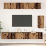Sieninis televizoriaus stovas 3 pcs Senovinis medis