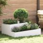 Sodo vazonas Balta 100 x 100 x 50 cm Šaltai valcuotas plienas