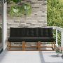 3 Vienetas Lauko vidurinė sofa