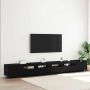 TV spintelių komplektas 3 pcs Juoda 300 x 35 x 40 cm