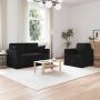 Sofos komplektas 2 pcs Juoda 138 x 78 x 80 cm Aksomas