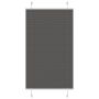 Plisuota žaliuze juoda 80x150 cm audinio plotis 79,4 cm