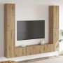 6 dalių sieninis televizoriaus spintelės komplektas Artisan Oak