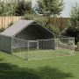 Lauko voljeras šunims su aptvaru, 4x3x1,9m, plienas