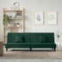 Sofa-lova, tamsiai žalios spalvos, aksomas
