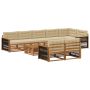 Lauko sofos komplektas su pagalve 9 pcs