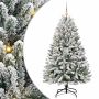 Dirbtinė Kalėdų eglutė Žalia ir balta 150 cm PVC ir metalas