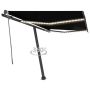 Automatinė markizė su LED/vėjo jutikliu, antracito, 300x250cm