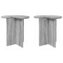 Šoninis stalas 2 pcs Pilka sonoma ąžuolo Ø 39 x 38 cm