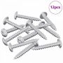 Mediniai varžtai 12 pcs Sidabro M4 x 25 mm Plienas
