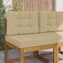 Lauko sofa pagalvėlė 2 pcs Smėlio Poliesteris