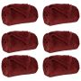 Mesti antklodės 6 pcs Bordo raudona 130 x 150 cm Flysas