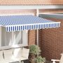 Markizės apdailė Mėlyna ir balta 580 x 20 cm Drobė