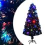 Apšviesta Kalėdų eglutė su stovu ir LED, 150cm, optinis pluoštas