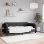 Sofa, juodos spalvos, 90x200cm, audinys