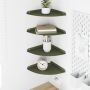 Plūduriuojanti lentyna 4 pcs Alyvuogių žalia 24 x 24 x 2 cm