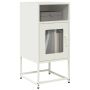 naktinė spintelė balta 36x39x78 cm šaltai valcuotas plienas