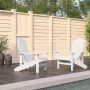 Sodo Adirondack kėdės, 2vnt., baltos spalvos, HDPE