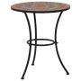 Mozaikinis bistro staliukas, oranžinis/pilkas, 60cm, keramika