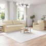 Sofa 2 pcs Kreminė 196 x 82 x 85 cm audinys