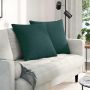 Sofa Pagalvės 2 pcs Tamsiai žalia 60 x 60 cm audinys