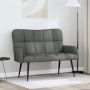 Dviejų vietų sofa Tamsiai pilka 115 x 61 x 87 cm audinys