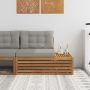 Lauko galinė sofa 3 Vienetas Natūrali 115 x 83 x 73 cm
