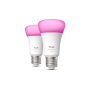 Philips Hue WCA 1100 A60 2P EU | E27 | 8.1 W | White and colour light | Bluetooth and Zigbee