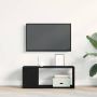 TV spintelių komplektas Juodas ąžuolas 80 x 24 x 32 cm