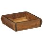 Padėklas su saugykla Ruda 29 x 31 x 10 cm Kietas atkurtas medis