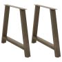 Valgomojo stalo kojelės, A formos, 2 vnt., 90x(72-73) cm, plienas