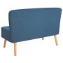 Sofa, audinys, 117 x 55,5 x 77 cm, mėlyna