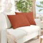Sofa Pagalvės 2 pcs Raudona oranžinė 70 x 50 cm