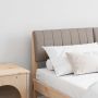 Apmušta lovos galvūgalis Taupe 140 cm Kietos pušies mediena
