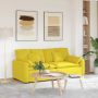 Modulinė sofa su pagalvėlėmis, šviesiai geltona