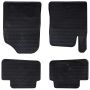 Automobilių kilimėlis 4 pcs Juoda TPE