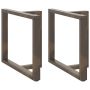 Valgomojo stalo kojelės, 2 vnt., juodos, 90x35x(72-73) cm, plienas