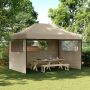 Šventės palapinė Taupe 279 x 410 x 315 cm Oksfordo audinys