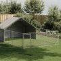 Lauko voljeras šunims su aptvaru, 6x3x1,9m, plienas