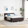 LED Čiužinio Lova su LED Tamsiai rudas 140 x 190 cm audinys