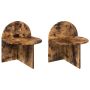 Naktinis staliukas 2 pcs Dūminio ąžuolo 40 x 35,5 x 45,5 cm