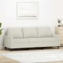 Trivietė sofa, kreminės spalvos, 180cm, aksomas