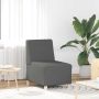 Modulinė sofa be porankių, tamsiai pilka, 55 cm, audinys
