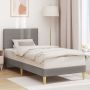 Lovos rėmas su galvūgalio Taupe 80 x 200 cm audinys