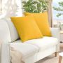 Sofa Pagalvės 2 pcs Šviesi geltona 60 x 60 cm